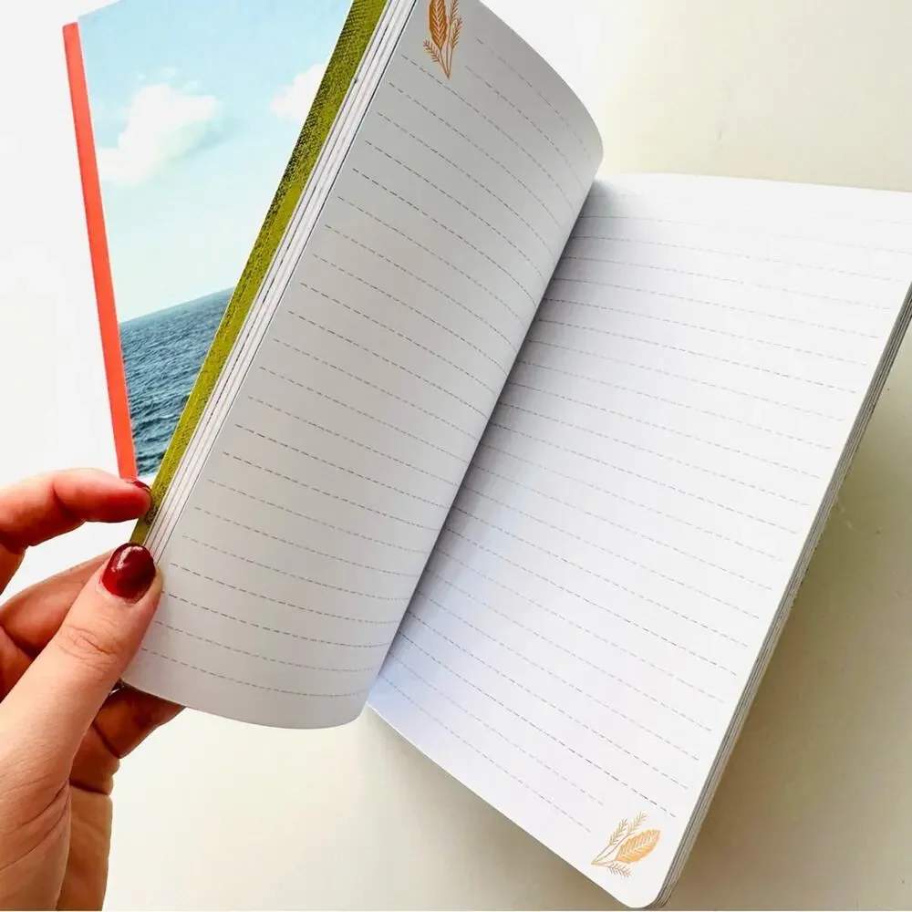2 NEW ANTHROPOLOGIE Blue Red Ocean Yellow Pink Bird Rumi Notebook Note Pad Set